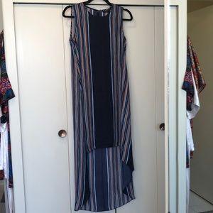 Sleeveless Hi-Low BCBG Shift Dress